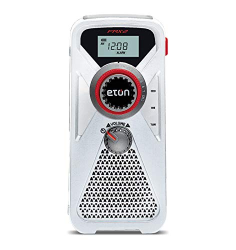 Eton American Red Cross FRX2 Hand Turbine AM/FM/NOAA Weather Radio with USB Smartphone Charger and LED Flashlight