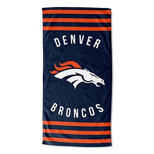 Northwest NFL Denver Broncos Unisex-Adult Beach Towel, 30' x 60', Stripes