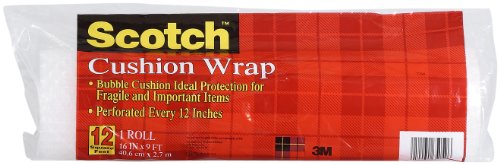 Scotch Cushion Wrap, 16 in x 9 ft., 1 Roll/Pack (7922)