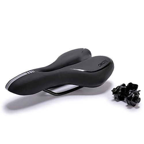 AIKATE Comfortable Bike Saddle, Road Mountain MTB Gel Bicycle Seat for Men and Women, Provides Great Comfort for Riding Bike