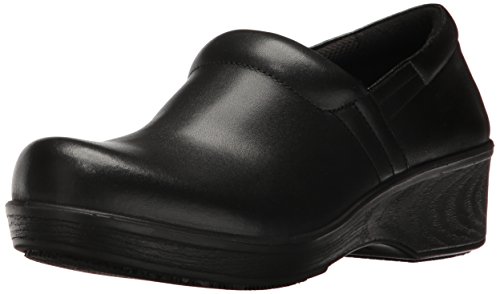 Dr. Scholl's Shoes Women's Dynamo Work Shoe, Black Leather, 8.5 US