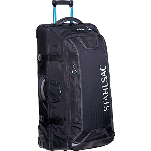 Stahlsac Steel Wheeled Bag: Durable dive bag for travel, wet & dry compartments, 34'