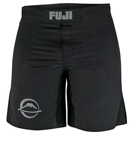 FUJI Baseline Grappling & Fight Shorts for MMA, Judo, Jiu-Jitsu, BJJ and more, Black, Size 34