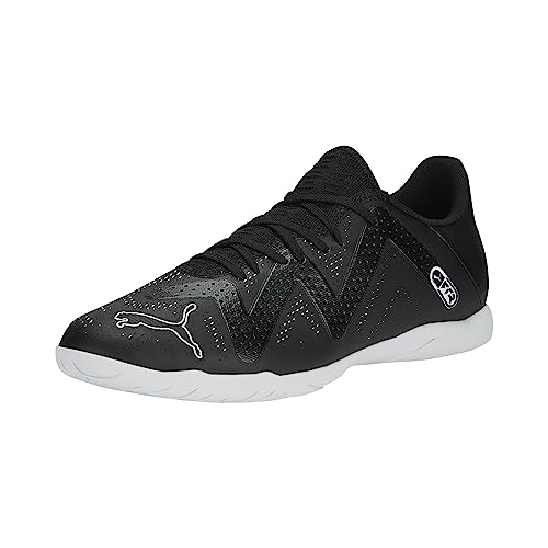 PUMA Men's FUTURE PLAY INDOOR TRAINING Soccer Shoe, Puma Black-Puma White, 10