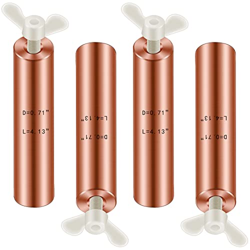 Solar Copper Anode Copper Replacement L=4.13' D=0.71' for Solar Pool Ionizer Chlorine Cost Save for Reduce Irritations Cleans and Clears Your Pool (2)