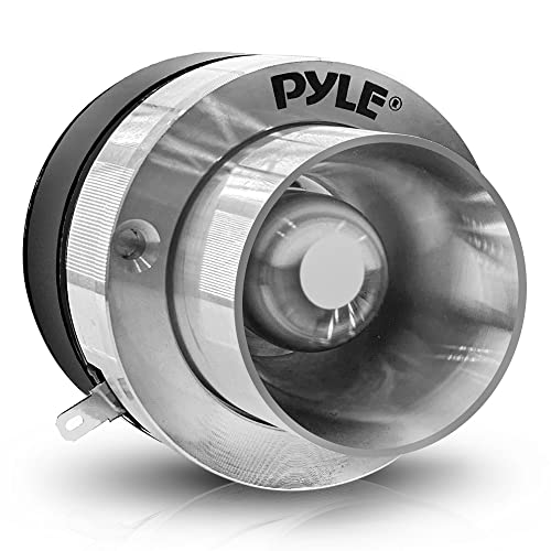 Pyle 2.5' Titanium Tweeter with Die-Cast Aluminum Frame - 100 Watts, 1'' Voice Coil, Car Audio Tweeter for Stereo and Speaker - PDBT30, Yellow