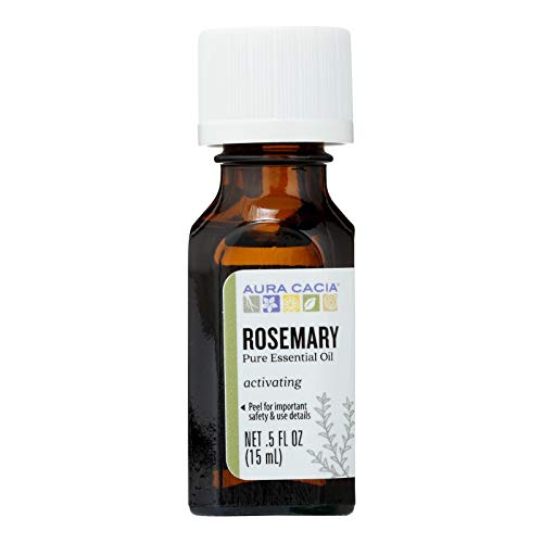 Aura Cacia Rosemary Essential Oil | GC/MS Tested for Purity | 15ml (0.5 fl. oz.)