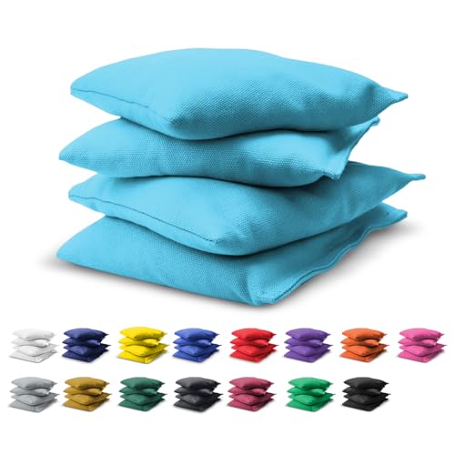 GoSports Official Regulation Cornhole Bean Bags Set (4 All Weather Bags) - 16 Colors Available