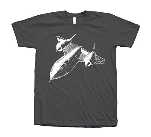 Couthclothing Men's SR 71 Blackbird Crew Neck T-Shirt Asphalt
