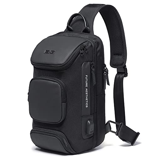 BANGE Sling Bag, Waterproof Men's Crossbody Backpack, Mens Shoulder bags Crossbody Sling Backpack for Men