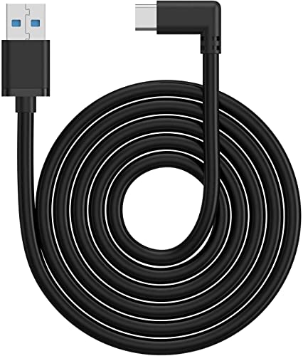 KIWI design Link Cable USB A to Type-C, 10 Feet/3m USB C 3.0 Cable Compatible with Quest 3/2/1/Pro, and Pico 4 (Black)
