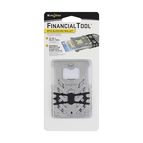 Nite Ize FMTR-11-R7 Financial Tool-RFID Blocking Stainless Steel Wallet,