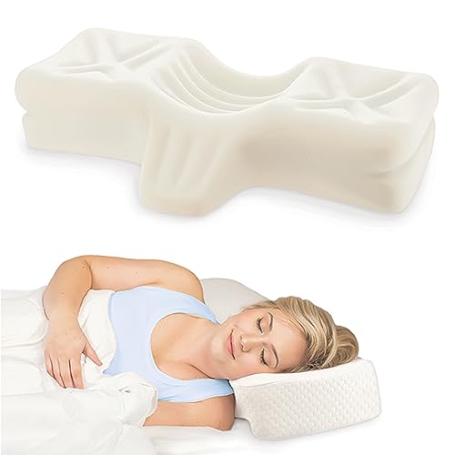 Therapeutica Cervical Orthopedic Foam Sleeping Pillow; For Neck, Shoulder, and Back Pain Relief; Helps Spinal Alignment; Back and Side Sleeping, Firm - Petite