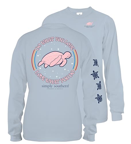 Women's Relaxed-Fit Save The Turtles Long Sleeve T-Shirt | Do What You Love | Preppy and Stylish Women’s T-Shirt