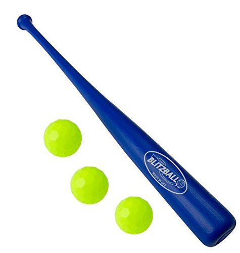 BLITZBALL Starter Pack - Includes (3) Official Brand Balls & (1) Power Bat - Made in USA