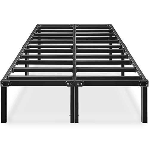 HAAGEEP Platform California King Bed Frame Cal Size Metal Bedframes with Storage No Box Spring Needed Heavy Duty 14 Inch