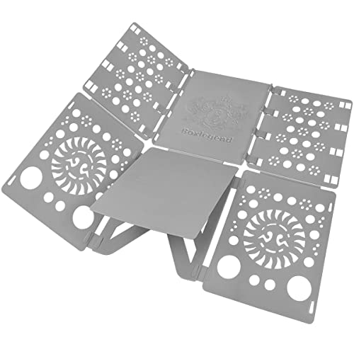 BoxLegend V3 Shirt Folding Board t Shirts Clothes Folder Durable Plastic Laundry folders Folding Boards, Gray