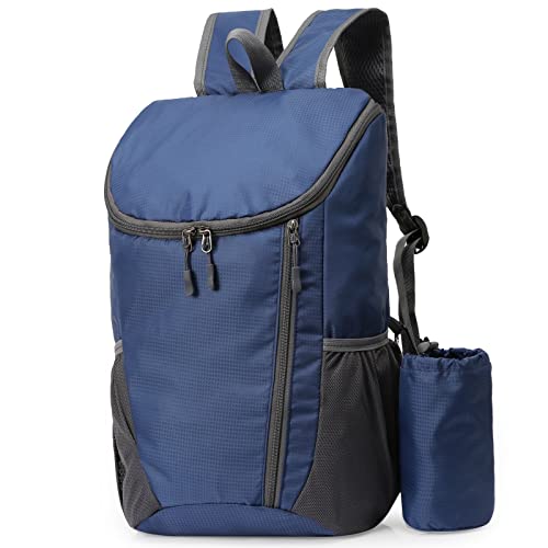 Hiking Backpack,Water Proof Lightweight Packable Hiking Daypack for Travel Camping Outdoor Portable -Blue