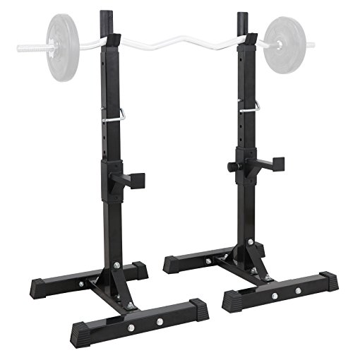 ZENY Adjustable Squat Rack Stand, Barbell Rack for Bench Press, Weight Lifting Rack for Home Gym Strength Training, Max Load 550LB