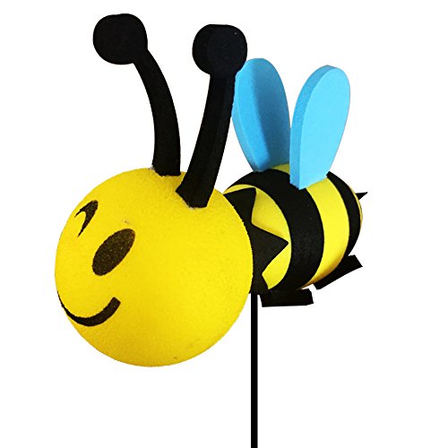 YGMONER Happy Bee Cat Frog Duck Car Antenna Topper - Easy to Find Car in The Parking Lot - Antenna Ball (Bee)