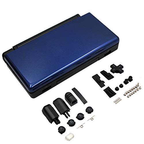 OSTENT Full Repair Parts Replacement Housing Shell Case Kit for Nintendo DS Lite NDSL Color Blue and Black