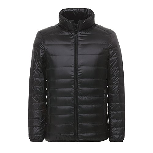 LANBAOSI Men Winter Coats Water-Resistant Ultra Lightweight Packable Puffer Jacket Casual Outerwear Warm Mens Down Jacket