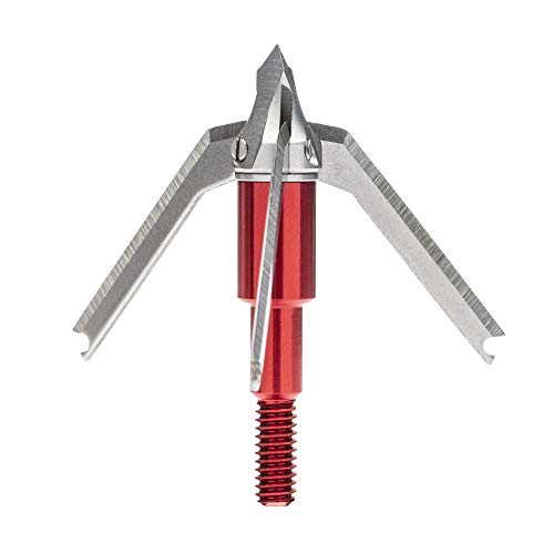Rocket Meat Seeker 2' Cutting Dia, 3.09' Cutting Surface Area, 035 Blades and 100 Grain Weight,Red