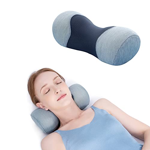 Bespilow Say Goodbye to Neck Pain Small Neck Support Pillow,Cervical Neck Roll Memory Foam Pillow,Cervical Traction Device,Neck Pillows for Tension Muscle Relief,Neck & Shoulder Pain Relaxer