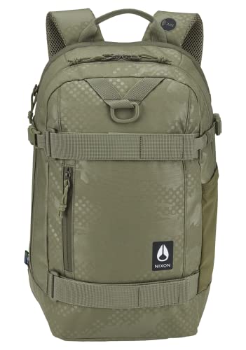 NIXON Gamma Backpack - Olive Dot Camo - Made with REPREVE Our Ocean and REPREVE recycled plastics.