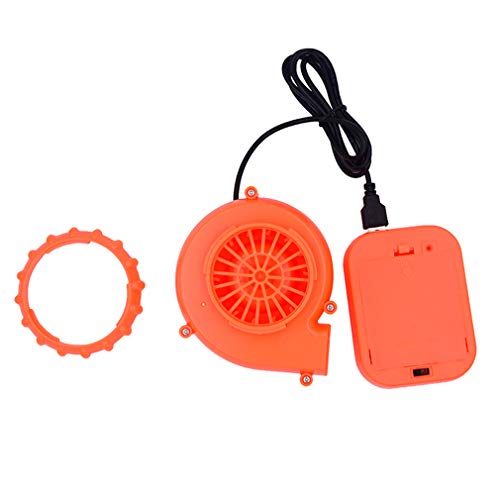 Arokibui USB Mini Upgrade Inflatable Costume Fan Replacement Blow up Blower Potable Fans for Dinosaur Inflatable Costume Doll Mascot Head or Other Inflatable Game Clothing Orange