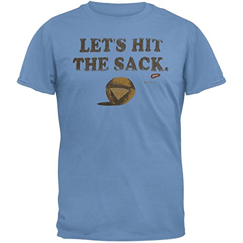 Old Glory Hacky Sack - Mens Lets Hit The Sack Soft T-Shirt Large Light Blue