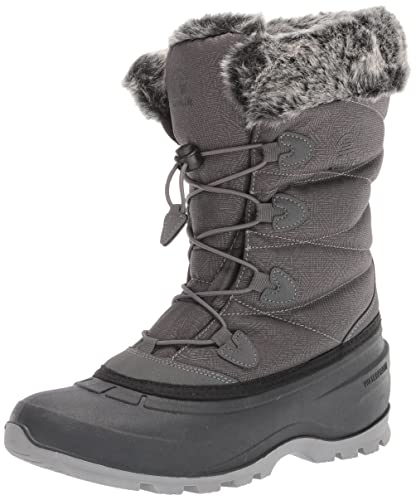 Kamik Women's Momentum 3 Insulated Winter Boots,CHARCOAL,5