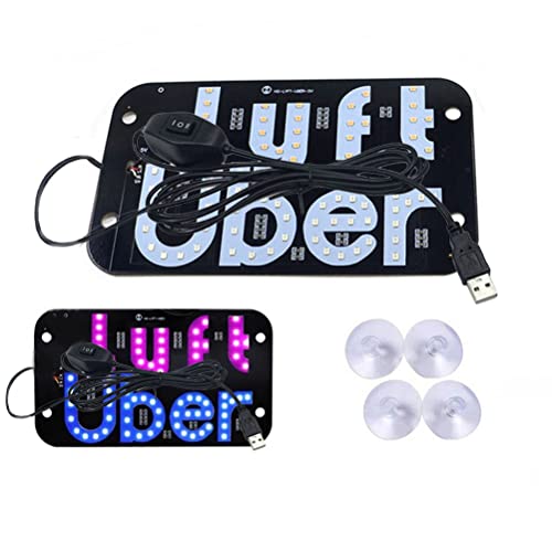 LINXINTRAY Bumper Sticker Vibrant LED Car Glow and Switch Taxi Sign Sticker Decal with Illuminated Decal Sign