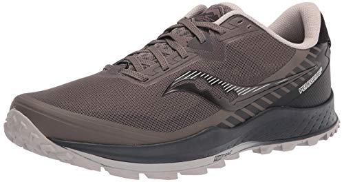 Saucony Men's Peregrine 11 Trail Running Shoe, Gravel/Black, 11.5
