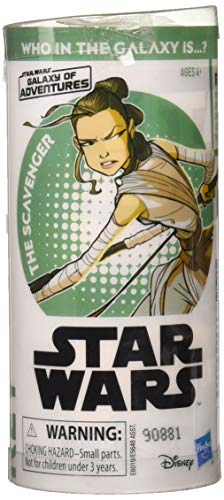 STAR WARS Galaxy of Adventures Rey 3.75-Inch-Scale Figure Toy and Mini Comic