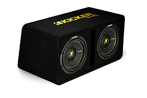 KICKER 44DCWC102 1200w Dual 10' Loaded Ported Subwoofer Enclousre CompC Sub Box