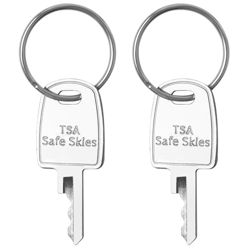 CHolic Key for TSA, 2PCS TSA Safe Skies Multifunctional Torch Key for Master Luggage Lock Keys Compatible with Luggage Suitcase Password Locks