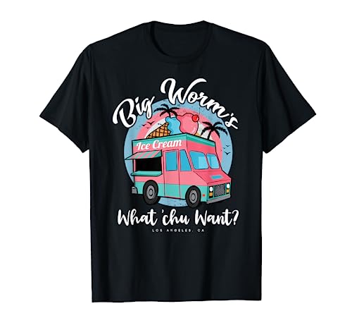 Big Worm's Ice Cream Truck What Chu Want Men Summer Vacation T-Shirt