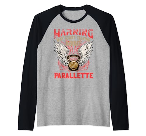 Parallette Funny Workout Humor Gym Fitness Health Raglan Baseball Tee