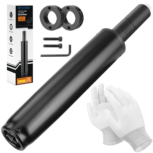 TICONN Office Chair Cylinder Replacement, 1,000 Lbs Weight Capacity Heavy Duty Universal Fit Gas Lift Piston with Removal Tool, ANSI Certified (4-3/4' (120mm))