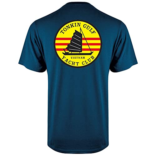 MEDALS OF AMERICA EST. 1976 Tonkin Gulf Yacht Club Classic T-Shirt XXL Navy Blue