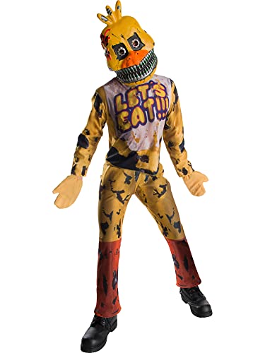 Rubie's Costume 630621-M Boys Five Nights at Freddy's Nightmare Chica The Chicken Costume, Medium, Multicolor
