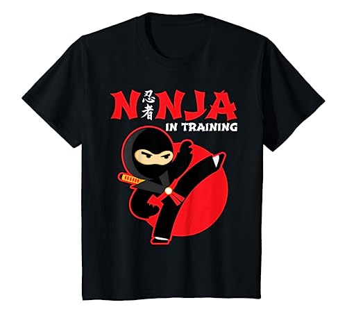 Ninja In Training Cool Shirt for Martial Arts Warrior Kids T-Shirt