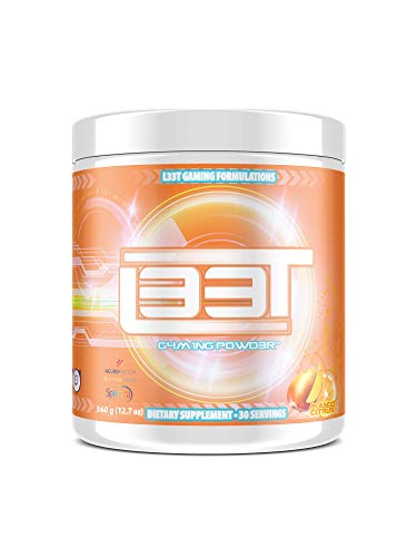 L33T Gaming Powder | Mango Citrus | 30 Servings | 12.7oz | Gaming: Energy + Focus Enhancer