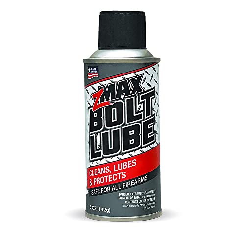 zMAX 50-502 Bolt Lube Aerosol Spray | Micro Lubricant | Firearm Formulas | Reduces Carbon Build Up | Cleans and Protects | Easy to Use | Extends The Gun Performance | 5.0 oz Can