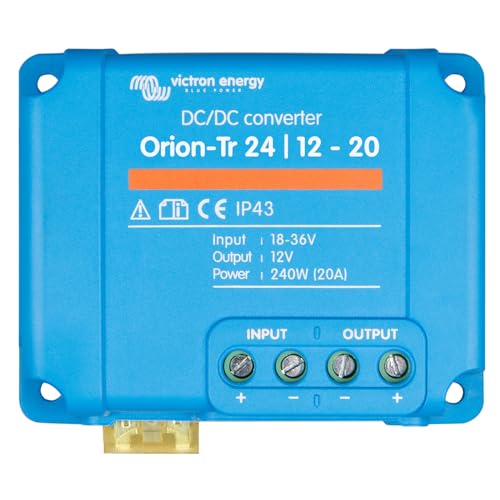 Victron Energy Orion-Tr IP43 24/12-Volt 20 amp 240-Watt DC-DC Converter, Non-Isolated