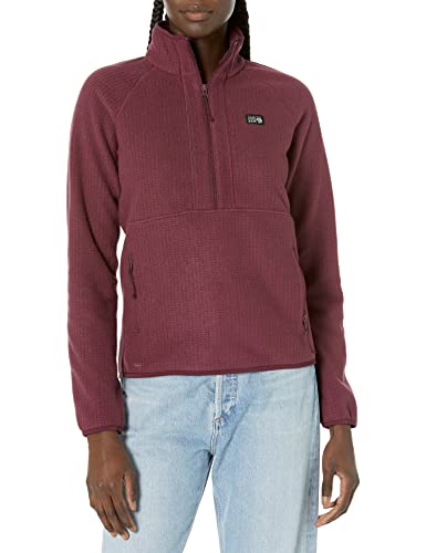 Mountain Hardwear Women's Standard Explore Fleece Half Zip, Cocoa Red, Large