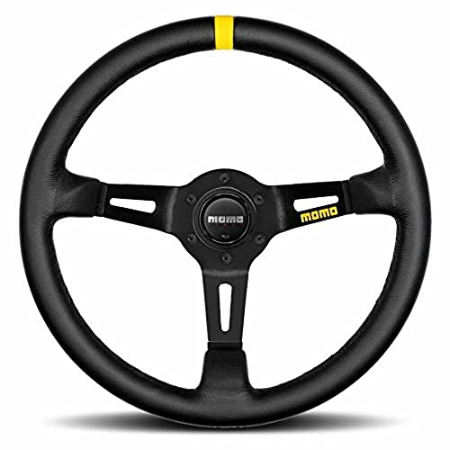 MOMO Motorsport MOD. 08 Racing Steering Wheel Black Leather 350mm - R1908/35L