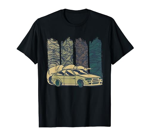 Vintage Japanese Drift Car Streetwear Retro Drifting Racecar T-Shirt
