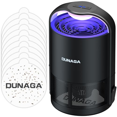 Fruit Fly Traps for Indoors, Fly Traps Indoor, Gnat Traps House Indoor, Insects, Mosquitos, Bugs Trap with 10 Sticky Glue Boards, Black